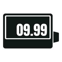 Timer taximeter icon simple vector. Speed service trip vector