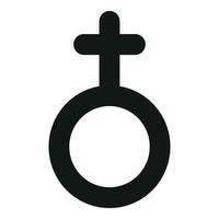 Hetero sign person icon simple vector. Support body poster vector