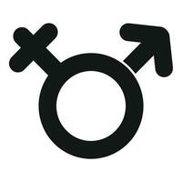 Support all genders icon simple vector. Gender identity vector