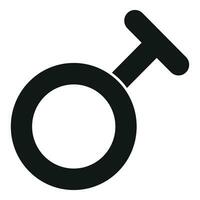 Male body support icon simple vector. Gender identity vector