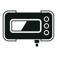 Wired taximeter device icon simple vector. Public service vector