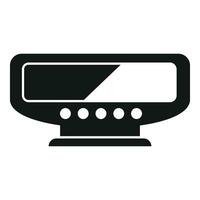 Portable taximeter device icon simple vector. Traffic meter rate vector