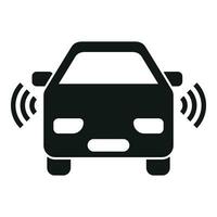Vehicle safety icon simple vector. Control toll vector