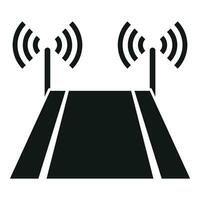 Smart control sensor icon simple vector. Care seat spot vector