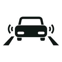 Road sensor control icon simple vector. Safety system vector