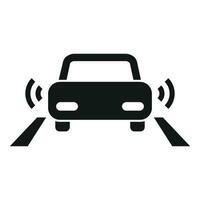 Road sensor control icon simple vector. Safety system vector