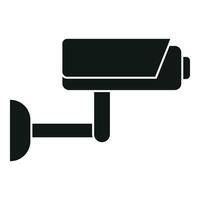 Video road security icon simple vector. Camera control vector