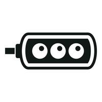 Road sensor camera icon simple vector. Care stop view vector