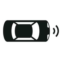 Drive safe accident icon simple vector. View stop control vector