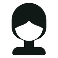 Model wig icon simple vector. Face fashion fake vector