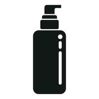 Gel dispenser cosmetics icon simple vector. Care bio mask vector