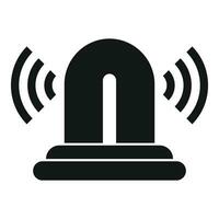 Flasher sensor road icon simple vector. Alert care vector
