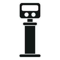 Road sensor toll icon simple vector. Control blind spot vector