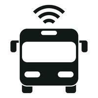Bus road sensor icon simple vector. Alert care vector
