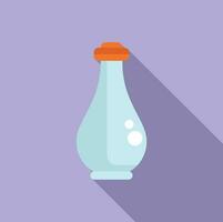 Korean liquid bottle icon flat vector. Skin mask vector