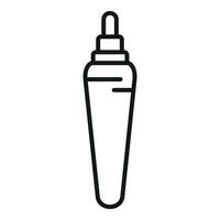 Gel bottle icon outline vector. Care gel skin vector