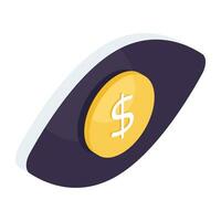 A premium download icon of financial monitoring vector