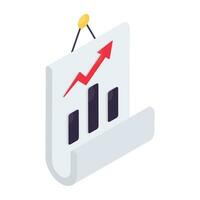 An icon design of business report vector