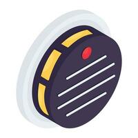 Trendy vector design icon of roomba