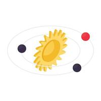 Modern design icon of solar system vector