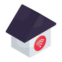 A unique design icon of smart home vector