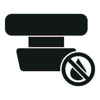 Button broken dishwasher icon simple vector. Acc appliance vector