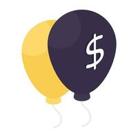 Premium download icon of financial balloons vector