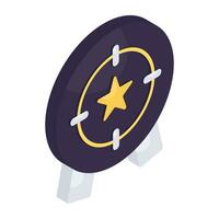 Perfect design icon of star badge vector