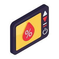 A creative design icon of thermostat vector