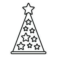 Heart cone fun icon outline vector. Game decoration vector