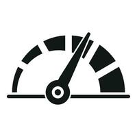 Speedometer panel icon simple vector. Scale run vector