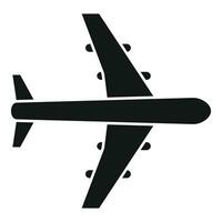 Fast plane run icon simple vector. Speed air shipped vector