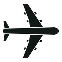 Fast plane run icon simple vector. Speed air shipped vector