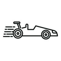 Race speed car icon outline vector. Car meter scale vector