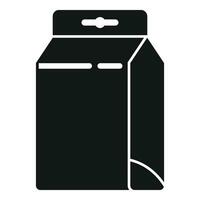 Milk pack drink icon simple vector. Food take away vector