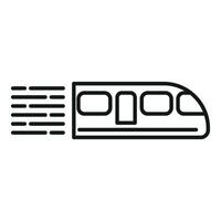 Fast speed train icon outline vector. Gadget velocity gauge vector