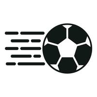 Speed of soccer ball icon simple vector. Run fast shoe vector