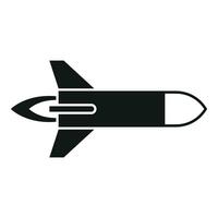 Fast rocket icon simple vector. Velocity boost vector