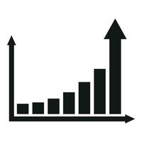 Velocity graph icon simple vector. Speed scale run vector