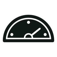 Dashboard speedometer icon simple vector. Race scale high vector