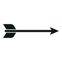 Fast bow arrow icon simple vector. Speed work fast vector