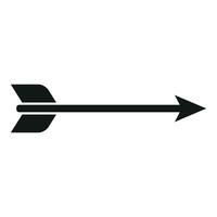 Fast bow arrow icon simple vector. Speed work fast vector