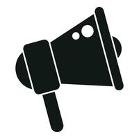 Search job megaphone icon simple vector. Career interview vector