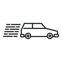 Fast car speed icon outline vector. Panel meter device vector