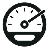 Fast speed gauge icon simple vector. Pace gauge vector