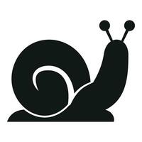 Snail velocity icon simple vector. Work effective plan vector