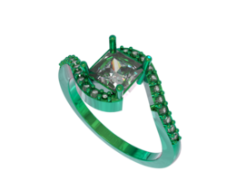 sieraden geïsoleerd Aan achtergrond. 3d renderen - illustratie png