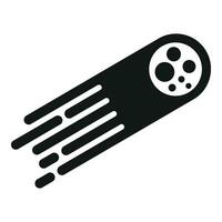 Meteor speed work icon simple vector. Boost spring vector