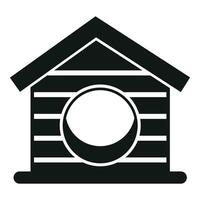 Residence dog kennel icon simple vector. Creature home vector