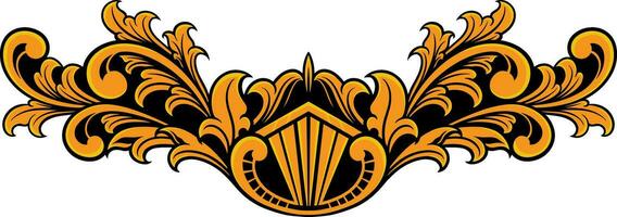 Border ornament illustration vector